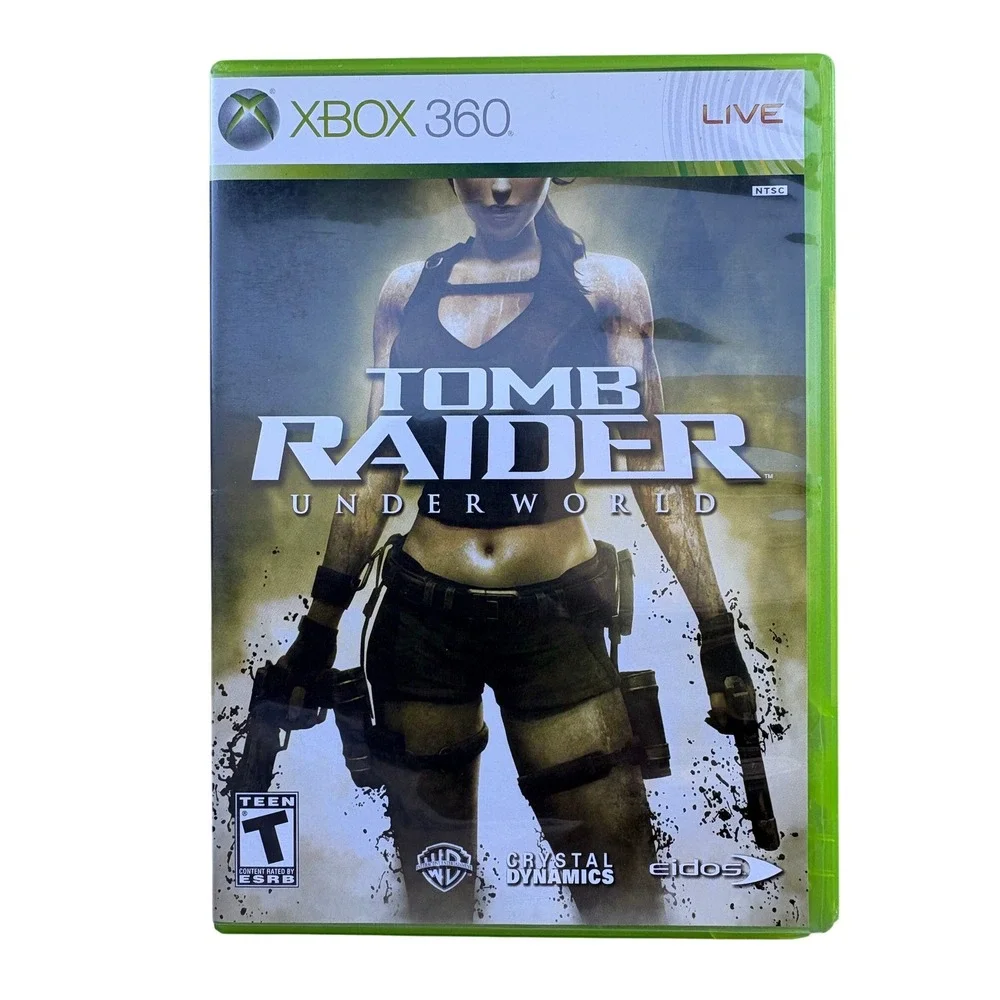 Tomb Raider Underworld Xbox 360 Live Microsoft 2008 NTSC Complete w Manual CIB